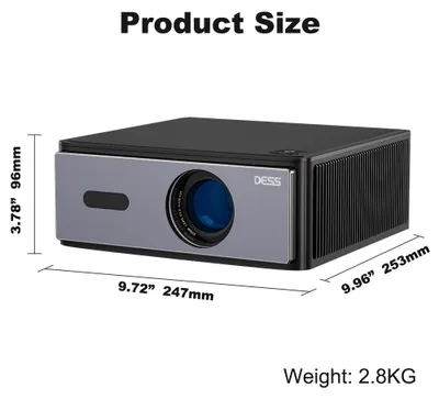 Productafbeelding van Beamer 1600 ANSI Lumen - 1080P Full HD Resolutie - LCD Scherm