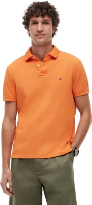 Produktbild von Tommy Hilfiger Herren Poloshirt Kurzarm 1985 Regular Fit, Orange (Orange Tulip),