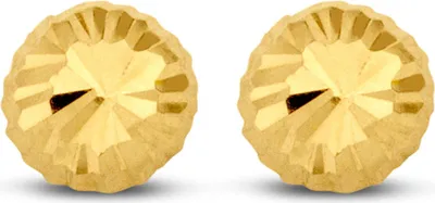 Produktbild von Ohrstecker echt Gold 585 (14 kt) Halbkugel 4 mm Durchmesser diamantiert