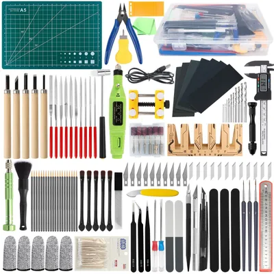 Image de Kit d'outils de modélisme de 200 pièces pour les amateurs