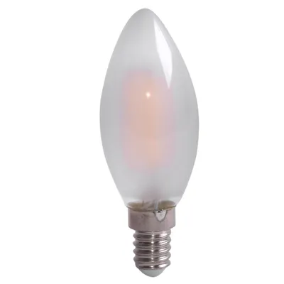 Produktbild von LightMe LED Leuchtmittel Filament Kerzenform 4W = 40W E14 matt 470lm warmweiß 2700K 320°