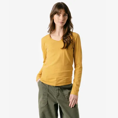 Produktbild von Damen-Langarm-Shirt „Tarana“ in Honey von Living Crafts
