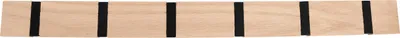 Produktbild von HOME It® Garderobe mit 5 Haken Ø8 mm x 68,5×6,5 x 13 cm schwarz