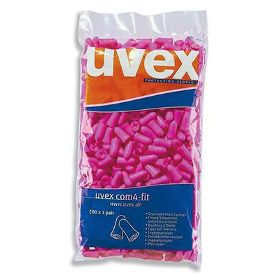 Produktbild von uvex Gehörschutzstöpsel com4-fit 2112006 orange SNR 33 dB 200 Paar Gr. S