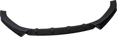 Image de 3 pièces Pare-chocs avant Spoiler Lèvre Diffuseur Kit carrosserie Diffuseur de remplacement pour SQ5 FY Sline 2018-2020, noir brillant