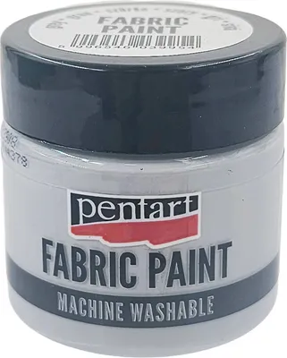 Produktbild von PENTART Stoffmalfarbe - Fabric Paint 50ml - grau