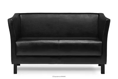 Obrázek produktu pro Konsimo Klasická pohovka pro 2 osoby nadčasový design s měkkým sedákem a vysokým opěradlem "ESPECTO", černá, , moderní, 130x71x67cm