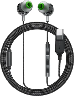 Produktbild von Acefast L5 In-Ear-Kopfhörer (Kabelgebunden, Usb-C, 1,2 M) – Schwarz