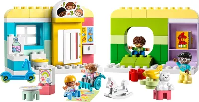 Produktbild von LEGO 10992 DUPLO Spielspaß in der Kita, Lern-Spielzeug für Kleinkinder ab 2 Jahren, Set mit Bausteinen und 4 Figuren inkl. Vorschullehrerin