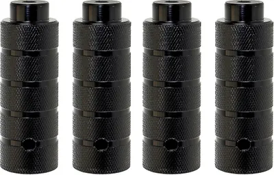 Produktbild von 4 Stk. BMX Pegs Fussraster 10 mm Achsverlängerung, schwarz
