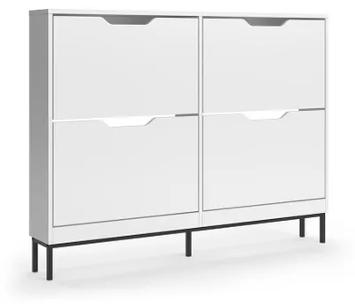 Obrázek produktu pro Botník na boty Vicco Luca Bílá 116 x 88.5 cm se 2×2 sklopnými přihrádkami, Model 61421