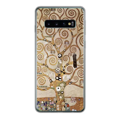 Produktbild von MuchoWow® Handyhülle Schutzhülle Hülle für Samsung Galaxy S10 Der Baum des Lebens - Gustav Klimt Silikon Softcase Handy Hülle - Handytasche