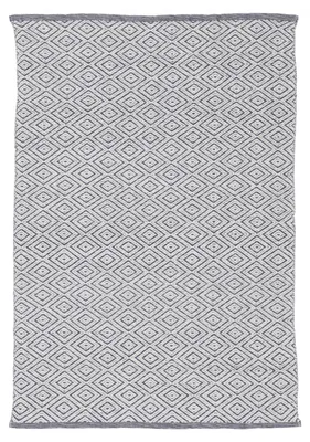 Produktbild von In- und Outdoor Teppich Frida Grau 200x290 cm Flachgewebeteppich Wendbar | Moderner Teppich Wetterfest und UV-beständig für Balkon, Terasse, Garten, Wohn- und Schlafzimmer