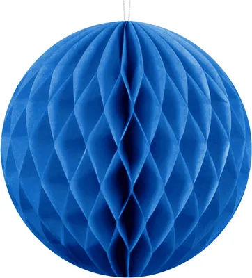 Produktbild von Wiederverwendbare blaue Papierdekoration, 10 cm