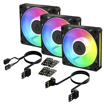 Zdjęcie produktu dla ARCTIC BioniX P12 A-RGB, Wentylator, 12 cm, 450 RPM, 3000 RPM, 129 m³/h, Czarny