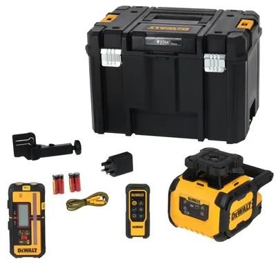 Obrázek produktu pro Rotační laser s dvojitým sklonem – červené paprsky – USB-C – DEWALT – DCLE15211R-QW