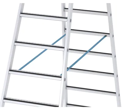 Zdjęcie produktu dla Zarges Leichtmetall-Stufen-Stehleiter R13step B (2x3 Stufen beidseitig begehbar)
