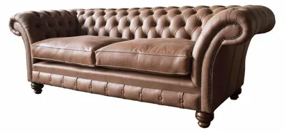 Obrázok produktu pre Dizajn pohovky Chesterfield kožené čalúnenie Klasická 3-miestna pohovka