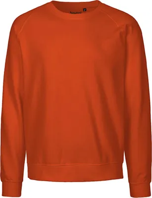 Produktbild von Neutral O63001 | Uni Sweatshirt / 100% Fairtrade-Baumwolle - Farbe: Orange - Größe: M