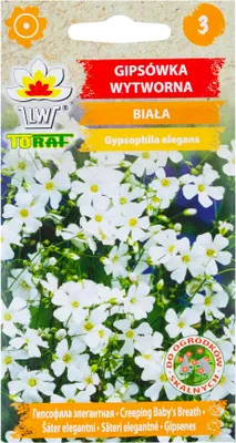 Zdjęcie produktu dla R4584 Gipsówka Wytworna Biała 1G Nasiona Gipsówki Kwiaty Na Rabaty Skalniaki