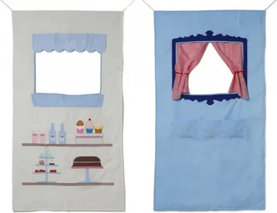Produktbild von Planet Happy Puppentheater Café Karton Spielset für Kinder