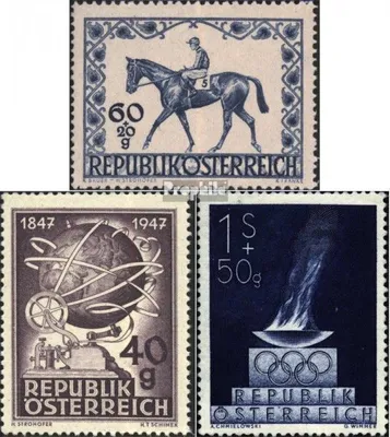 Produktbild von Briefmarken Österreich 1947 Mi 811,837,854 (kompl.Ausg.) Gefälligkeitsentwertung gestempelt Sondermarken