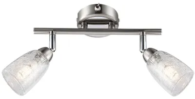 Produktbild von LED Deckenleuchte, bewegliche Spots, silber, chrom, L 25 cm