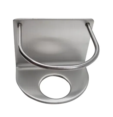 Zdjęcie produktu dla uchwyt ścienny na pastę do zębów 50 x 45 mm [bez wiercenia] - ręczny dozownik pasty do zębów [samoprzylepny] do łazienki | montaż ścienny | uchwyt na pastę do zębów [srebrny] wykonany ze stali nierdzewnej | akcesoria łazienkowe