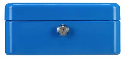 Immagine prodotto di Cassetta portavalori chiudibile a chiave: 90 x 200 x 160 mm, colore blu