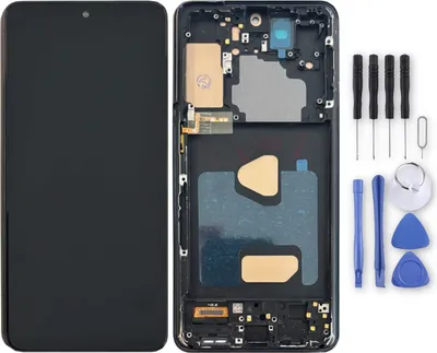 Produktbild von Für Samsung Galaxy S21 Plus TFT Display mit Rahmen Schwarz Ersatzteil Reparatur