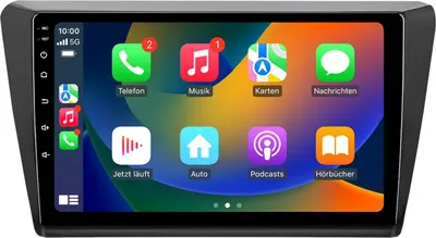 Produktbild von Android Autoradio 9 Zoll 64GB für Skoda Rapid Spaceback 2013–2020 CarPlay Android Auto Navi Bluetooth DAB+ Rückfahrkamera