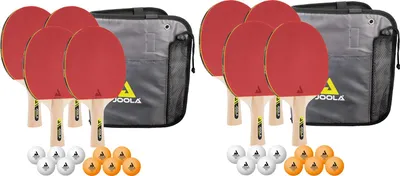 Produktbild von JOOLA 2x Tischtennis Family Set 4 x Tischtennisschläger 10 x Bälle inkl. Tasche TT