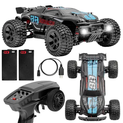 Produktbild von Overmax X-Stable RC Auto Monster Truck 4x4 1:10 mit Metallantrieb, LED, 2 Akkus, Öldruckstoßdämpfer, 35 km/h