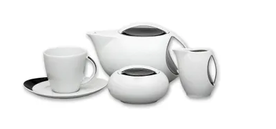 Image de Thun 1794 Loos, service à thé, porcelaine tchèque, Uno, Thun, 15 d.