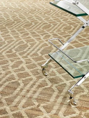 Produktbild von Casa Padrino Luxus Wohnzimmerteppich Naturfarben 300 x 400 cm - Luxus Jute Teppich
