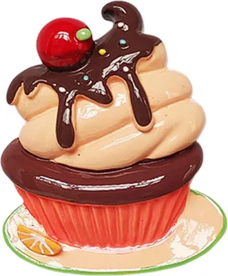 Produktbild von 3D-Kühlschrankmagnet mit Cupcake-Simulation, Dessert, Harz, Kühlschrankmagnet für Zuhause, Büro, Küche, Schließfach, Simulation, Lebensmitteldekoration
