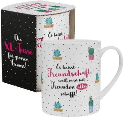 Image de Le monde des cadeaux Mug XL 46215 "On appelle ça l'amitié, parce qu'avec des amis on peut tout faire "