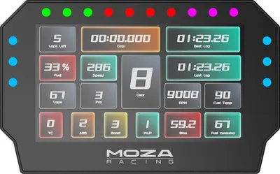 Obrázok produktu pre Moza Racing RS072, PC, Digitálny, Kábel, Čierna, 218 mm, 142 mm