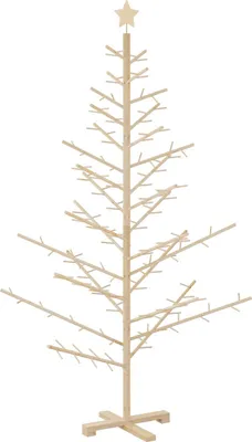 Zdjęcie produktu dla Drewniana choinka Naturalny 180 cm Lite drewno sosnowe