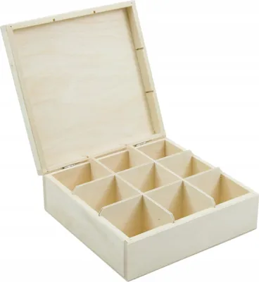 Immagine prodotto di Porta tè con 9 scomparti Contenitore in legno