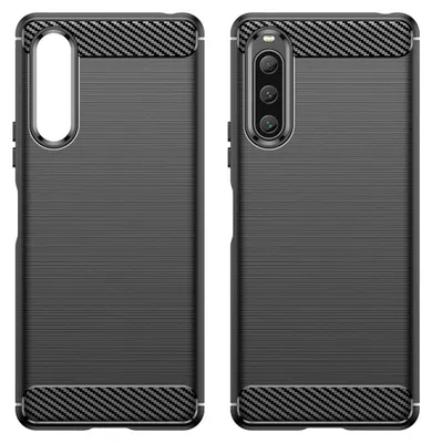 Obrázok produktu pre Karbónové puzdro puzdro puzdro pre Sony Xperia 10 V Black