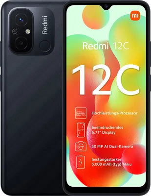 Produktbild von Redmi 12C 4GB+128GB Graphite Gray Smartphone