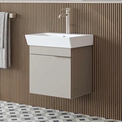 Obrázok produktu pre Skye Decor, kvalitná skrinka do kúpeľne s umývadlom, pieskovec, 49 cm | 100% melamín