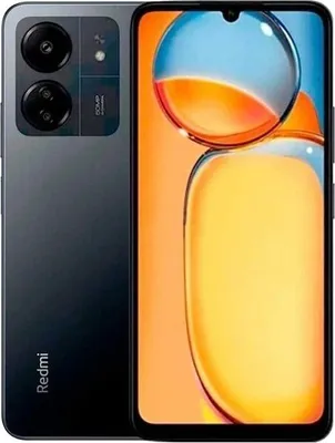 A smartphone is shown from the front and back, with a colorful abstract background.