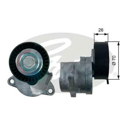 Produktbild von GATES T39164 Spannrolle Keilrippenriemen 70mm für OPEL INSIGNIA Caravan Astra J Sports Tourer (P10) ASTRA J ZAFIRA TOURER C (P12) INSIGNIA