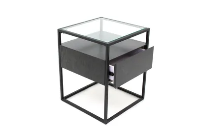 Produktbild von Beistelltisch >1030-05< in Schwarz, Schwarz - 40x50x40cm (BxHxT)