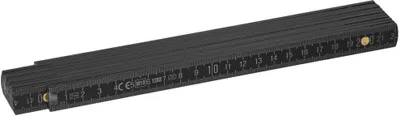 Produktbild von Zollstock "Craft" 2 m schwarz Schwarz