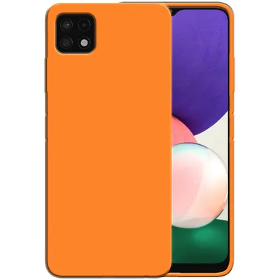 Image de Smartphonica Étui en silicone pour Samsung Galaxy A22
  étui 5G avec intérieur souple - Orange