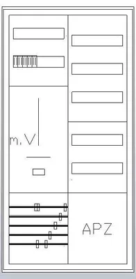 Produktbild von ABN Zählerschrank 3Pkt 1Z 1V S27ZA110 1APZ HLAK IP43 SK2 5p 550x1100x210mm
