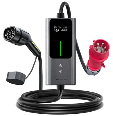 Immagine prodotto di Caricatore EV con cavo da 10 metri - Stazione di ricarica per auto elettriche - Design compatto